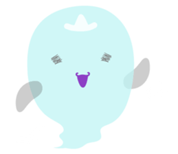 Japanese obake sticker #7384094