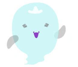 Japanese obake sticker #7384094