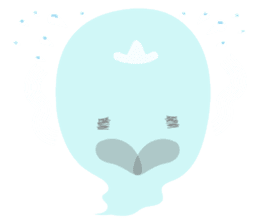 Japanese obake sticker #7384099