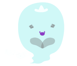 Japanese obake sticker #7384100