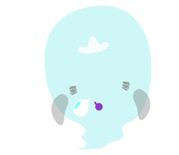 Japanese obake sticker #7384101