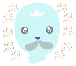 Japanese obake sticker #7384103