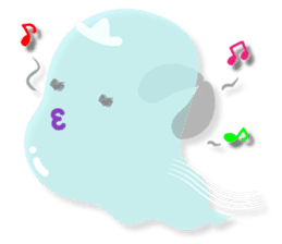 Japanese obake sticker #7384107