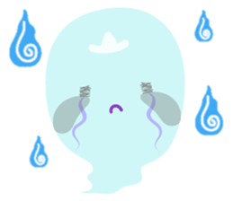 Japanese obake sticker #7384112