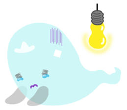 Japanese obake sticker #7384113