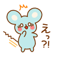 Timid mouse sticker #7384136