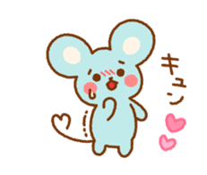 Timid mouse sticker #7384170