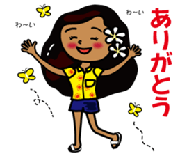 hanohano Loco girl 2 sticker #7384575