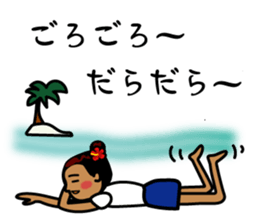 hanohano Loco girl 2 sticker #7384592