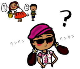 hanohano Loco girl 2 sticker #7384596