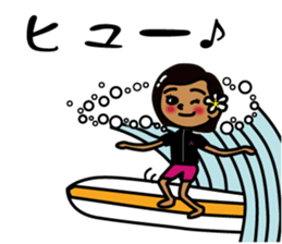 hanohano Loco girl 2 sticker #7384605