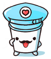 Hand Cup  funny stickers sticker #7384810