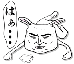 Super cute rabbit sticker #7385652