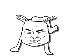 Super cute rabbit sticker #7385654