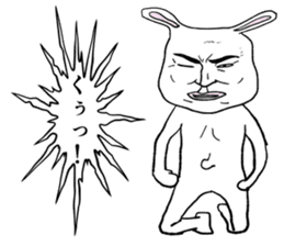 Super cute rabbit sticker #7385655