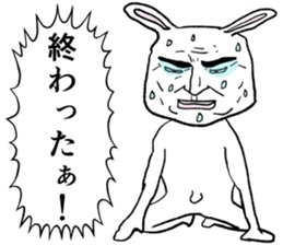 Super cute rabbit sticker #7385657