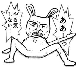 Super cute rabbit sticker #7385662