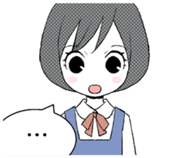 Japanese school girls1 (English version) sticker #7385963