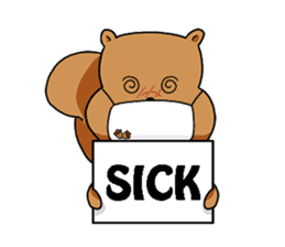 The squirrel daily life sticker #7386226