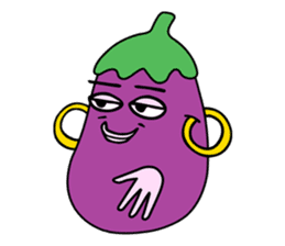 Delicious Eggplant sticker #7386282