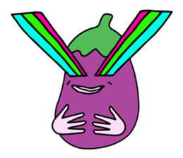Delicious Eggplant sticker #7386283