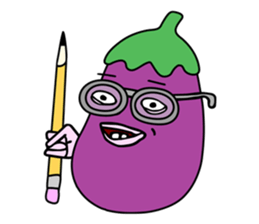 Delicious Eggplant sticker #7386291