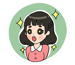 All kinds of Girl's moods sticker #7386542