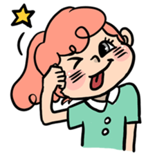 Candy Floss Girl sticker #7387746