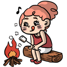 Candy Floss Girl sticker #7387753