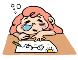 Candy Floss Girl sticker #7387754