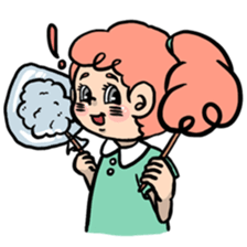 Candy Floss Girl sticker #7387764