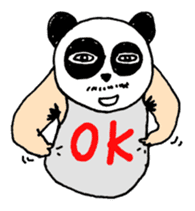 Uncle Funny - 02 - panda disguise sticker #7388376