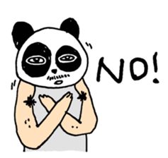 Uncle Funny - 02 - panda disguise sticker #7388378