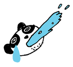 Uncle Funny - 02 - panda disguise sticker #7388379