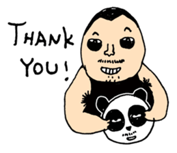 Uncle Funny - 02 - panda disguise sticker #7388380