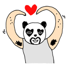 Uncle Funny - 02 - panda disguise sticker #7388381