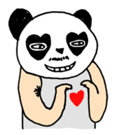 Uncle Funny - 02 - panda disguise sticker #7388383