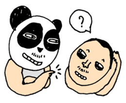 Uncle Funny - 02 - panda disguise sticker #7388387