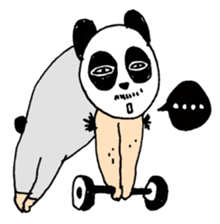 Uncle Funny - 02 - panda disguise sticker #7388395