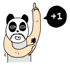 Uncle Funny - 02 - panda disguise sticker #7388397