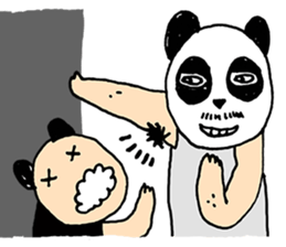 Uncle Funny - 02 - panda disguise sticker #7388402