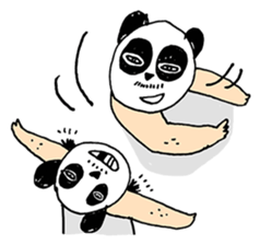 Uncle Funny - 02 - panda disguise sticker #7388403