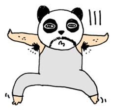 Uncle Funny - 02 - panda disguise sticker #7388404