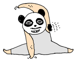Uncle Funny - 02 - panda disguise sticker #7388406