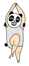 Uncle Funny - 02 - panda disguise sticker #7388407