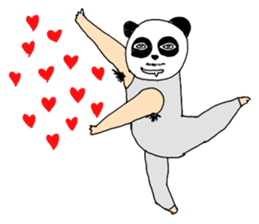 Uncle Funny - 02 - panda disguise sticker #7388410