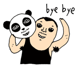 Uncle Funny - 02 - panda disguise sticker #7388411