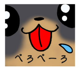 Black puppy 2 sticker #7388422