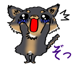 Black puppy 2 sticker #7388428