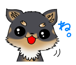 Black puppy 2 sticker #7388432